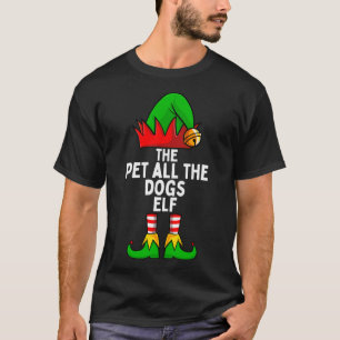 Camiseta Pet All Dogs Elf Matching Family Christmas