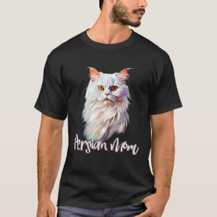 Camiseta Pet Amigo da Família de Mamães de Gato Persa