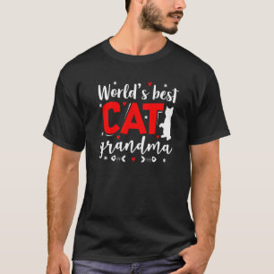 Camiseta Pet Animal de Gato da Avó e Gato do Mundo
