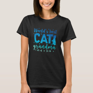 Camiseta Pet Animal de Gato da Avó e Gato do Mundo