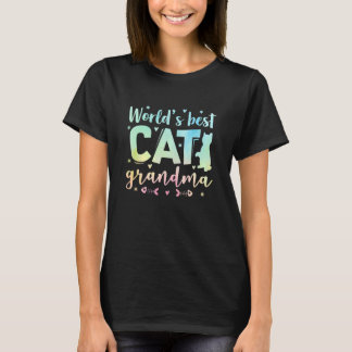 Camiseta Pet Animal de Gato da Avó e Gato do Mundo