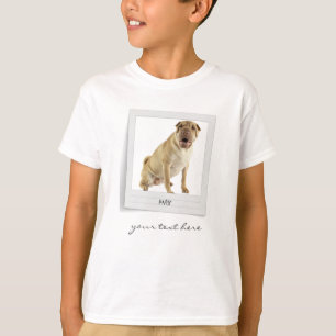 Camiseta Pet Birthday Photo Frame Personalizado