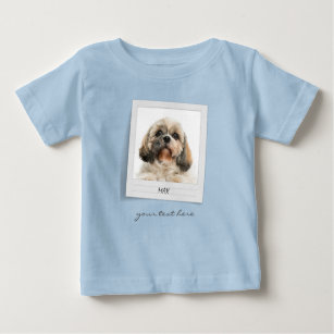 Camiseta Pet Birthday Photo Frame Personalizado