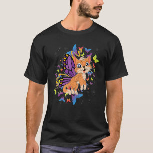 Camiseta Pet Cat, Proprietário de Animais de Corte, Borbole