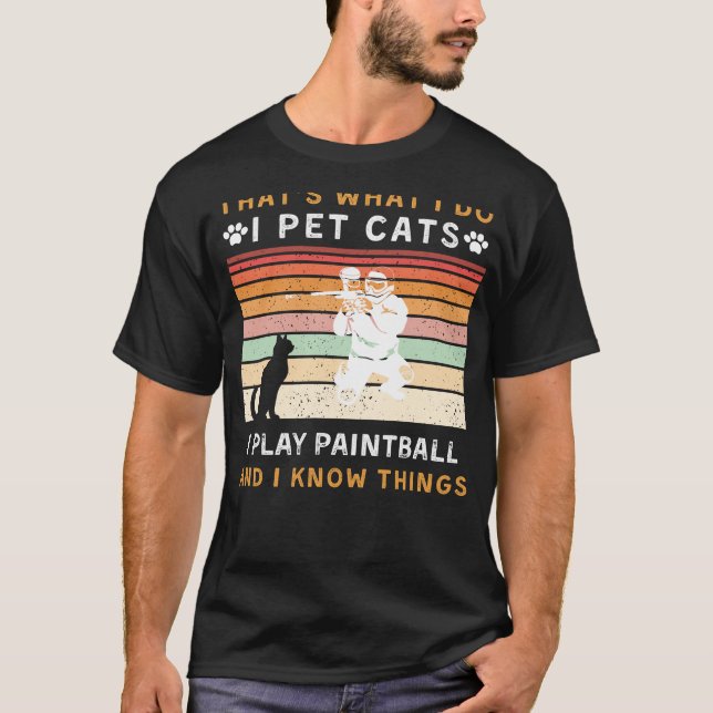 Camiseta Pet Cats, Toco Paintball, E Sei Coisas Fu (Frente)