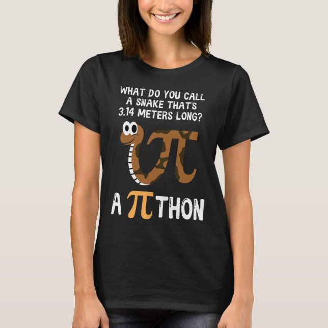 Camiseta Pet Cobra Math Pi Day Python (Frente)