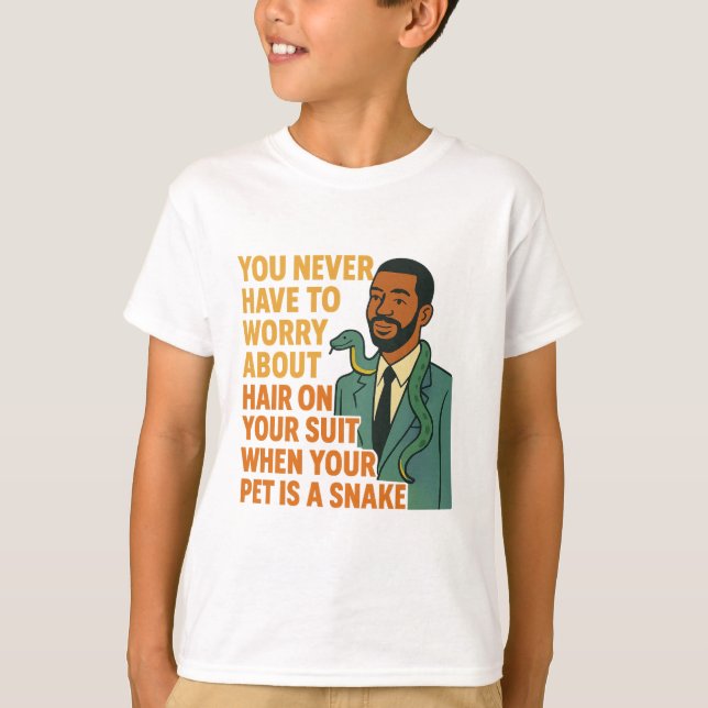 Camiseta Pet Cobra sem par, sem roupa engraçada (Frente)