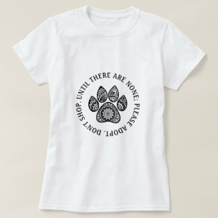 Camiseta Pet de Adoção de Pet de Impressão do Chic Manda