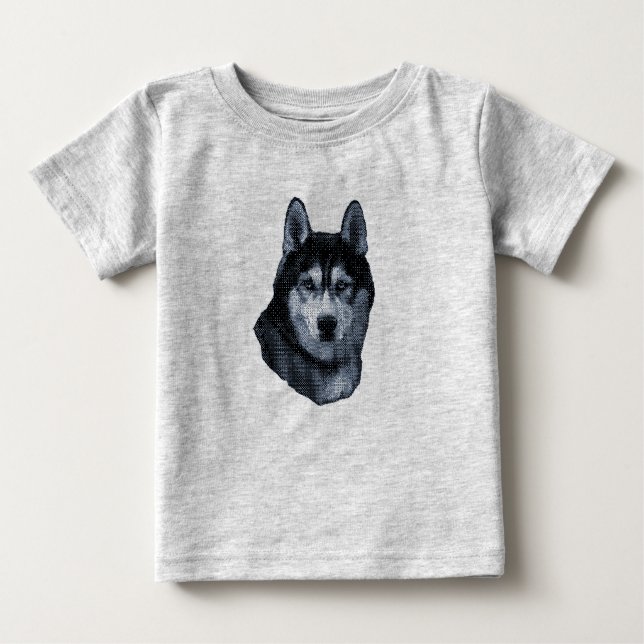 Camiseta Pet de Cachorro Siberiano Husky (Frente)