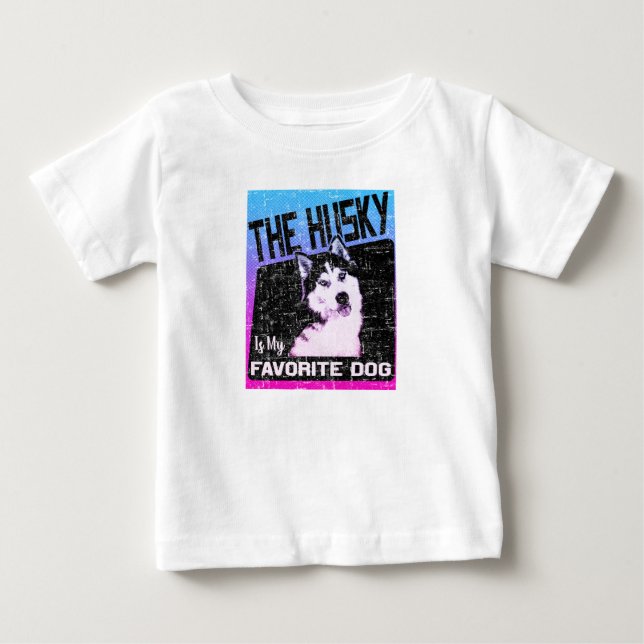 Camiseta Pet de Cachorro Siberiano Husky (Frente)