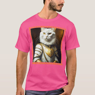 Camiseta Pet de Pintura do Óleo de Retrato Medieval