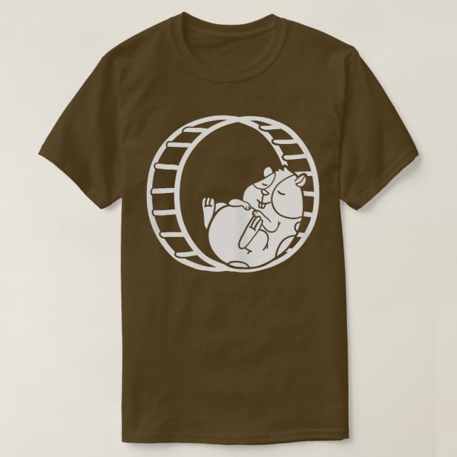 Camiseta Pet De Roda De Hamster (Frente do Design)