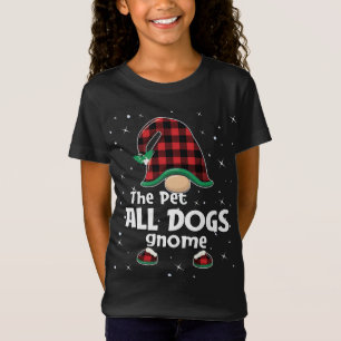 Camiseta Pet Dogs Gnome Xadrez Buffalo Correspondente Natal