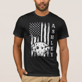 Camiseta Pet EUA Patriota Dalmaciano