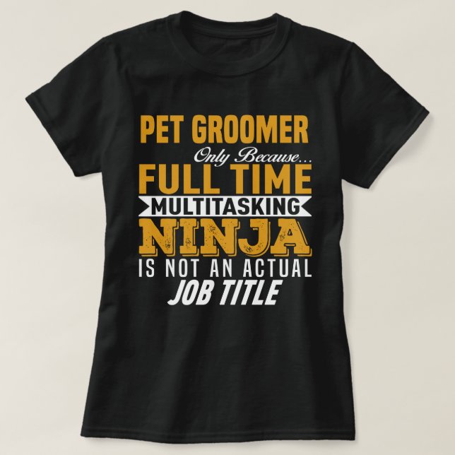 Camiseta Pet Groomer (Frente do Design)