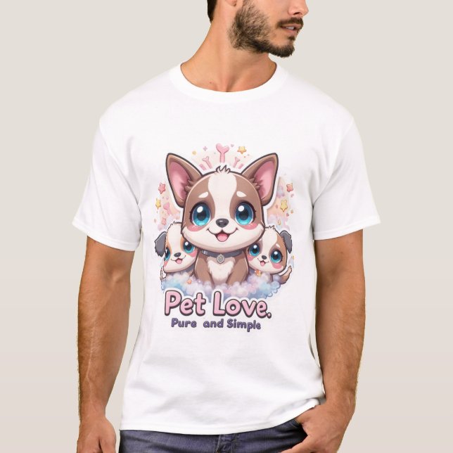 Camiseta Pet Love Pure e Simples Graphic (Frente)