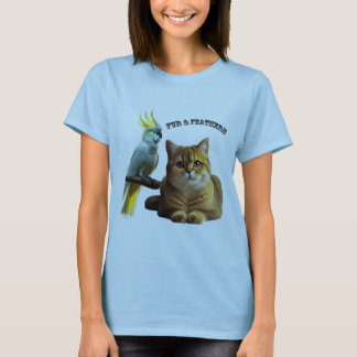 Camiseta Pet Lover British Shorthair Cat & Cockatoo Bird
