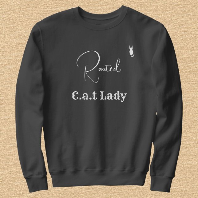 Camiseta Pet Lover Customize Dark Grey White Script Cat Mom (Criador carregado)
