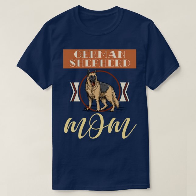 Camiseta Pet Lover Dog Mãe German shepherd (Frente do Design)