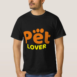 Camiseta Pet Lover Engraçado Texto