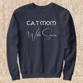 Camiseta Pet Lover Personalized Script Cat Mom Navy Blue