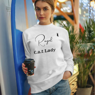 Camiseta Pet Lover White And Black Script Cat Mom Customize