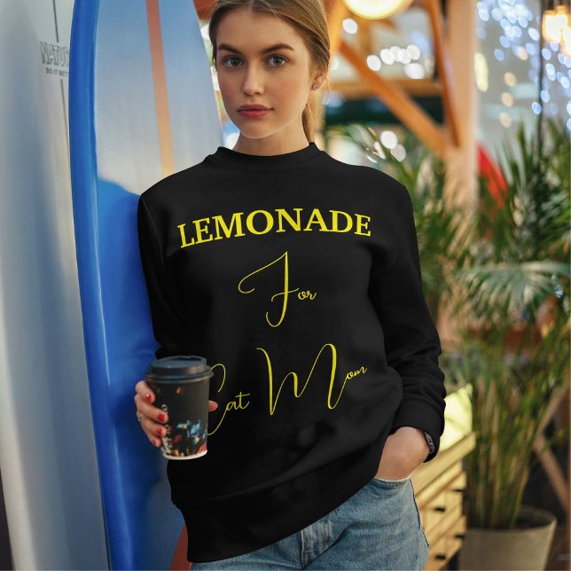 Camiseta Pet Lover Yellow Script Cat Mom Customized Black (Criador carregado)