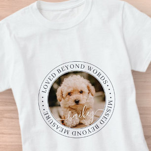 Camiseta Pet Memorial Amava Além Das Palavras Foto Chic Ele