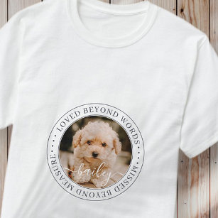 Camiseta Pet Memorial Amava Além Das Palavras Foto Chic Ele