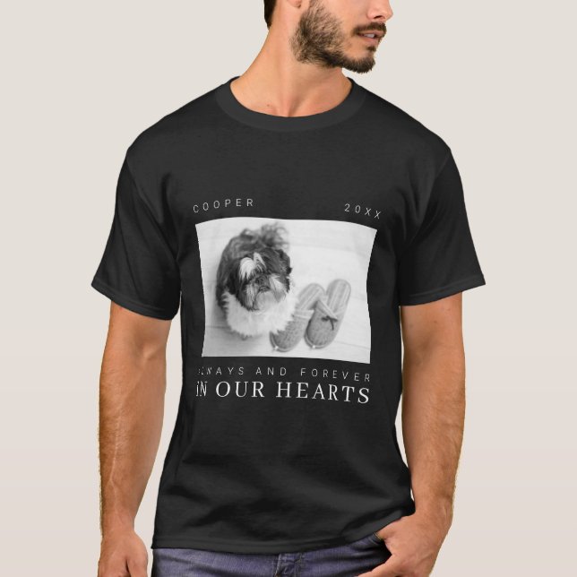 Camiseta Pet Memorial Cote Foto Simples Moderna Chic (Frente)