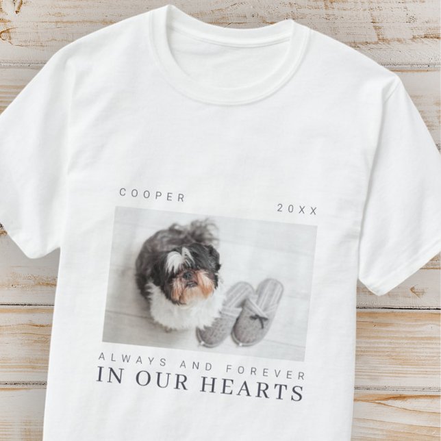 Camiseta Pet Memorial Cote Foto Simples Moderna Chic (Criador carregado)