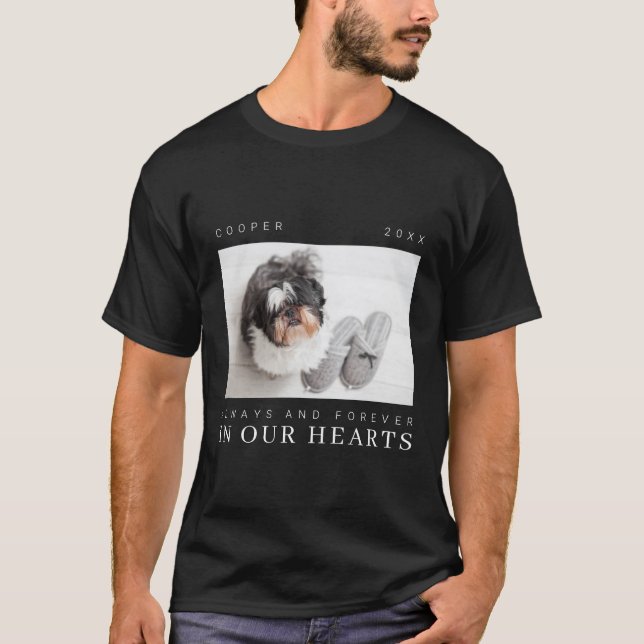 Camiseta Pet Memorial Cote Foto Simples Moderna Chic (Frente)