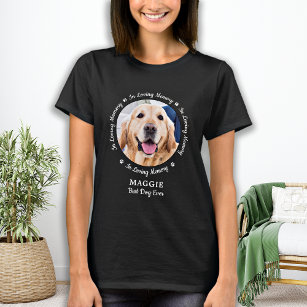 Camiseta Pet Memorial In Loving Memory Dog Photo
