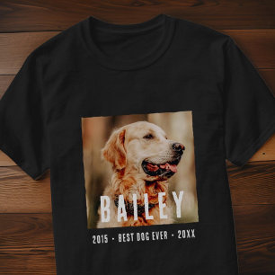 Camiseta Pet Memorial Modern Best Dog Alguma Vez Personaliz