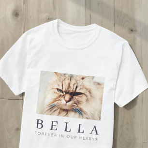 Camiseta Pet Memorial Simple Modern Chic Family Photo