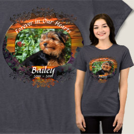 Camiseta Pet Memorial Sunset para sempre em nossos corações