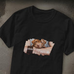 Camiseta Pet Modern Grunge Legal Typografia Nome Foto Paw<br><div class="desc">Esta design simples e moderna é composta por uma tipografia moderna e simples de escrita lúdica. Adicione fotos personalizadas.</div>