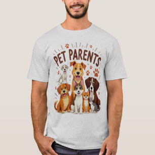Camiseta Pet Parents: Ilustração Adorável de Feliz Furto