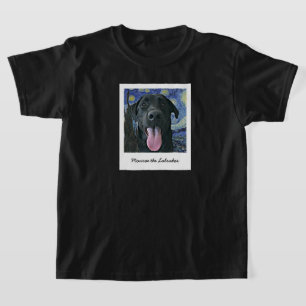 Camiseta Pet Personalizado de Pet Preto Engraçado Foto e Te
