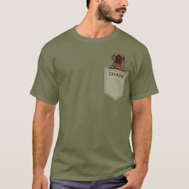 Camiseta Pet Personalizado do Exército Mastiff Inglês