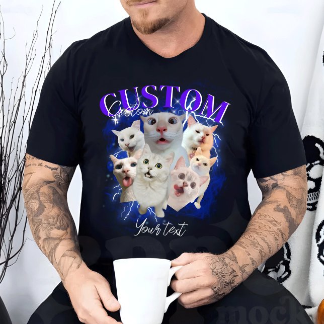 Camiseta Pet Personalizado, Pet Bootleg Gráfico Retroativo  (Criador carregado)