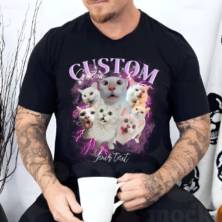 Camiseta Pet Personalizado, Pet Bootleg Gráfico Retroativo 