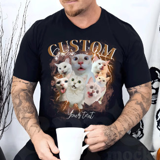 Camiseta Pet Personalizado, Pet Bootleg Gráfico Retroativo 