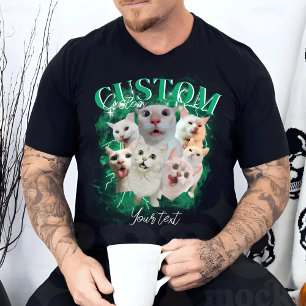 Camiseta Pet Personalizado, Pet Bootleg Gráfico Retroativo 