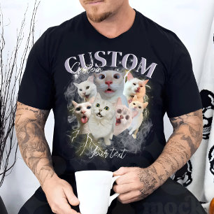 Camiseta Pet Personalizado, Pet Bootleg Gráfico Retroativo 