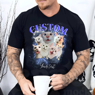 Camiseta Pet Personalizado, Pet Bootleg Gráfico Retroativo 