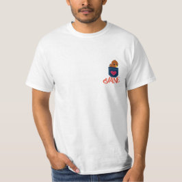 Camiseta Pet Photo Crie O Seu Próprio Bolso De Imagem De Up