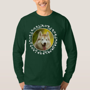 Camiseta Pet Photo Dog Paw personalizado imprime em quadros