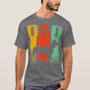 Camiseta Pet Proprietário do Cão-Presente do Pai Retro Vint