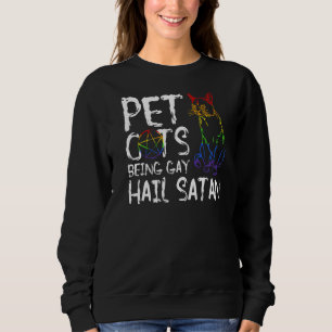 Camiseta Pet Sente-Se Na Satã Da Colheita Da Gay Lgbt